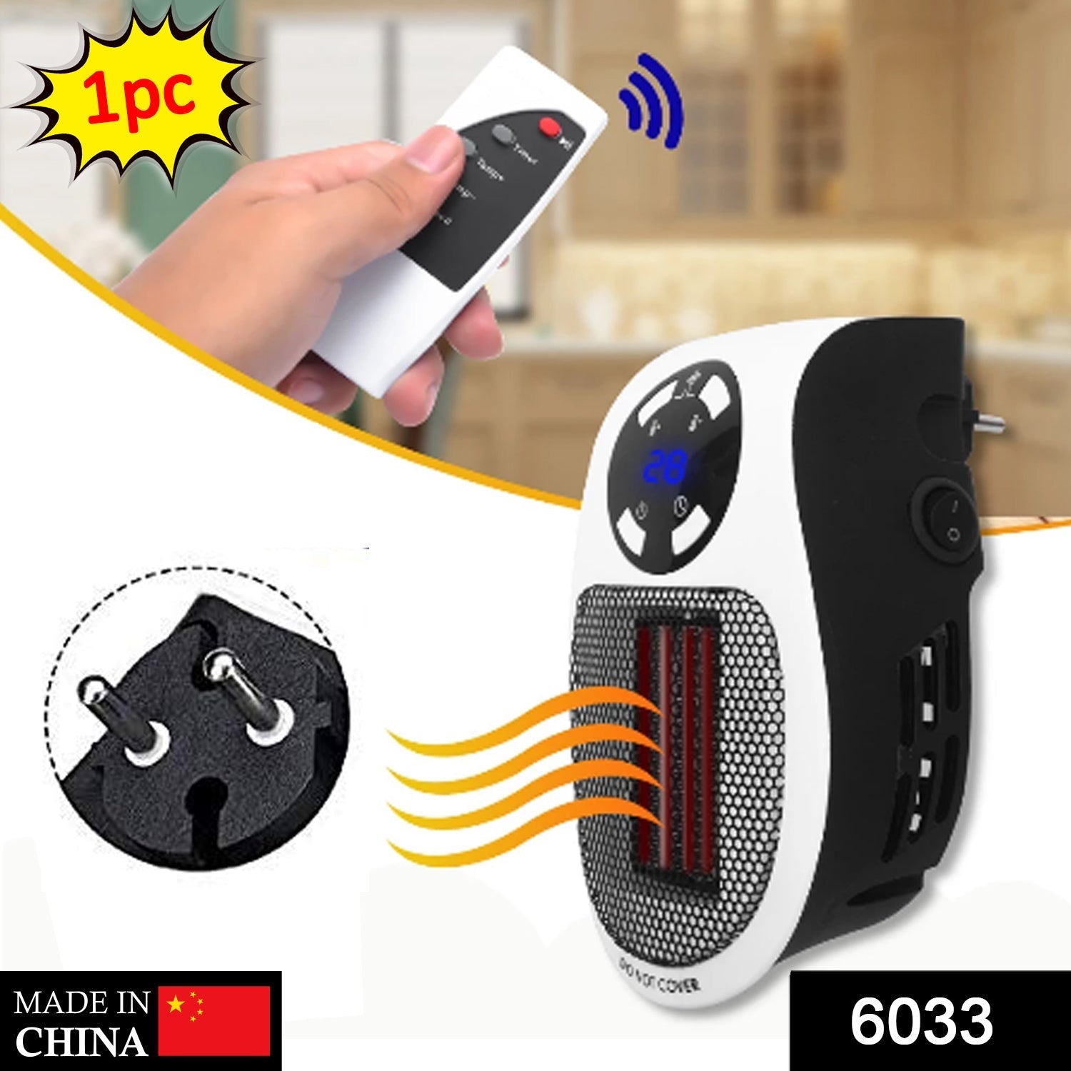 Compact desktop fan heater for home use Compact desktop fan heater for home use